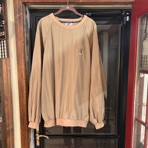 Slazenger Men's Beige Crewneck pullover shell/windbreaker